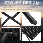 Outvita Beach Picnic Table, Lightweight Roll Up Low Camping Table, Portable Folding Table with Carrying Bag for Outdoor, BBQ, Sand, Picnic, Party, Patio 34 Inches