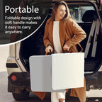 10 Pack of 4 Feet Foldable Table with Built in Handle & Steel Legs | Heavy Duty Portable | Perfect for Party, Dining, Wedding, Events, Picnic Indoor, Outdoor, Camping, Utility, Temporary