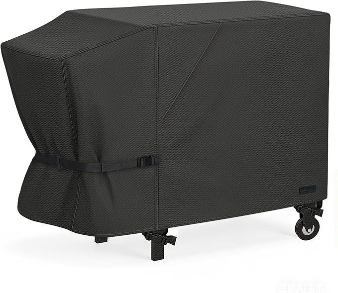 NettyPro Griddle Cover for Blackstone 28" Griddle with Single Shelf, Waterproof Heavy Duty 2 Burner Flat Top Gas Grill Cover 28" Cooking Station Camping, Black