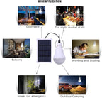 Solar led Light Bulb Portable Rechargeable lamp for Indoor Outdoor Work Emergency Camping Lantern Torch Step pet Home (S1500D2)