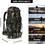 Hiking Backpack for Men 70L/100L Camping Backpack Military Rucksack Molle 3 Days Assault Pack for Climbing | Camping Backpack, 3 Days Assault Pack, for Climbing