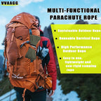 VVAAGG 1000 Paracord Rope, 50ft 12 Strand Parachute Cord for Crafting, DIY Projects, Bracelets, Camping, Tent, Clothsline, Outdoor Hiking, Fishing (Army Green, 50FT)