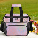 Soft Cooler Bag Colorful Leopard Print Insulated Lunch Box for Men & Women, Large Leakproof Lunch Bag Portable Beach Cooler for Work, Picnic, Road Trips,Fishing, Travel, Camping
