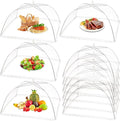 10 Pack Food Cover Tents, Food Covers for Outdoors, Pop-Up Tents, Mesh Tent, Reusable and Collapsible Outdoor Picnic Covers Net, Suit for Parties Picnics, BBQs, Fruit Cover