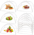 10 Pack Food Cover Tents, Food Covers for Outdoors, Pop-Up Tents, Mesh Tent, Reusable and Collapsible Outdoor Picnic Covers Net, Suit for Parties Picnics, BBQs, Fruit Cover
