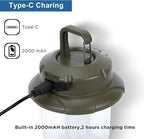 Mini LED Camping Lights for Tent Lights Portable Camping Lantern Rechargeable Outdoor Flashlight Battery Powered,450LM Camp Accessories for Hiking Backpacking Emergency Outage(Green)