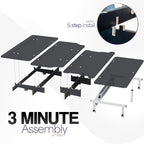 Life Finds Sleeping Platform Storage System Designed for Rivian R1S Vehicles, Folding Platform with Underneath Storage, Black, LF-R1SP