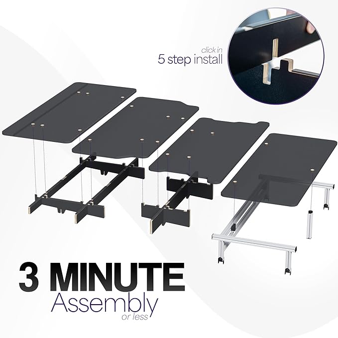 Life Finds Sleeping Platform Storage System Designed for Rivian R1S Vehicles, Folding Platform with Underneath Storage, Black, LF-R1SP