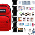72hr Extensively Prepared Emergency Kit for Disaster Preparedness - Emergency Go Bag with Cook-in-Pouch Food, Water + Purification, First Aid, Deluxe Tools. Survival Kit for Earthquakes