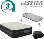 YITAHOME Full Air Mattress with Built-in Pump, 18-Inch Foldable Inflatable Bed with Carry Bag and Repair Patch, Deluxe Raised Air Mattress for Home, Travel, and Camping, Black