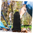 5pcs Practical Tent Peg Container Storage Bag for Outdoor Camping Durable Aluminum Alloy Pouch for Tent Stakes Lightweight Camping Accessory for Backpacking and Wilderness