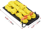 Azarxis Reflective Tent Guide Rope Lightweight Guy Line Cord with Aluminum Adjuster Guyline Tent Cord Tensioner for Camping Hiking Backpacking - Essential Survival Gear 13 Feet
