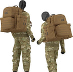 Akmax MOLLE II Medium Rucksack Military Tactical Backpack with Detachable Side Pouches & Upgraded Frame for Enhanced Comfort