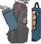 Golf Cooler Bag Plus Ice Pack Soft Sided Insulated Cooler Bag- Holds 6 Pack of Cans or 2 Wine Bottles - Grey Camo Golf Beer Sleeve Black Fits Discreetly in Golf Bags