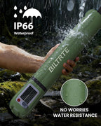 24" Inflatable Solar Camping Lantern - USB-C Rechargeable LED Light Tube with 2000mAh Power Bank, IP66 Weather-Resistant Collapsible Tent Light for Hiking, Backpacking, Outdoor Adventures (Green)