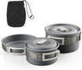 Naturehike Camping Cookware Set Mess Kit for Backpacking Gear, Camp Cooking Set, Camping Pots and Pans Set for Outdoor Backpacking Camping Hiking Picnic