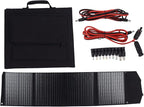 Foldable Solar Panel Waterproof Portable 4 Folds Folding Solar Panel Battery Charger for Camping Outdoor 100W 18V