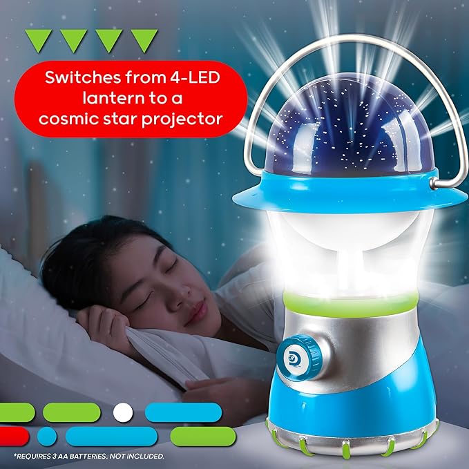 Discovery™ LED Starlight Lantern [Amazon Exclusive] 2-in-1 Hanging Lantern & Star Constellation Projector with Guide, Easy to Use for Children, Battery Operated, Educational Camping Toy