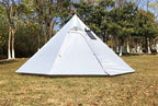DANCHEL OUTDOOR Backpacking Hot Tent with Stove Jack, 4 Season Lightweight Tipi Tent for 2/4/6 Person Winter Camping Hunting, 10.5FT-16.4FT