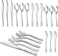 Silverware Set Flatware Stainless Steel: Kitchen Matte Utensils Fork Spoon Knife 20-Piece - Silverware Flatware Set Service for 4 - Sliverwarer Set Heavy Reusable for Home Restaurant Camping Outdoor