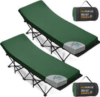 CYMULA Camping Cot Mattress 2in Memory Foam Sleeping Pad,Soft Warm Non-Slip Camping Mattress Topper with Retaining for Adults,Portable Roll up Pad for Travel(75 x30)（only Mattress）