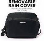 NANUK N-PVD 15L Camera Messenger Bag for Photographers – Lightweight & Hightly Water Resistant – Hardshell Design Fits 1 Camera Body, 2 Lenses, Drone, Tripod, 16″ Laptop, & More