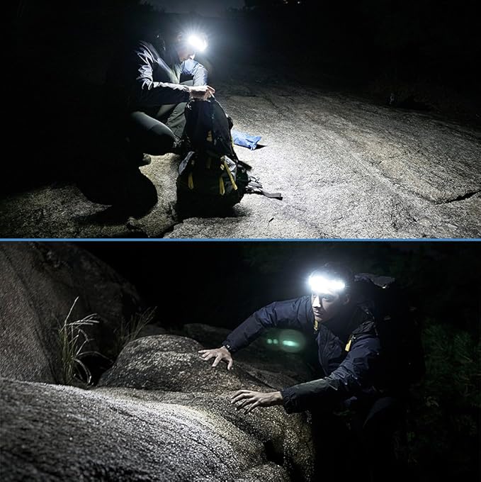 Orbit 2025 Edition Headlamp – 210° Wide Beam + 60° Focus Light, 1020 Lumens, USB-C Rechargeable, IP56 Waterproof, Lightweight LED Headlamp for Camping, Work, Running, Outdoors