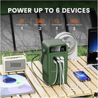 Power Station, AP200L 200W Portable Power Bank 192Wh Solar Generator Camping Station with LED Light,for Outdoor Camping Home
