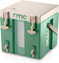 RTIC Halftime Water Cooler Portable Carrier Container, Drink Beverage Dispenser, Stackable with 2 Taps, Bottleless, BPA-Free, for Sports, Camping, BBQ, Parties, Picnic, & More, Sage