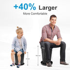 imodomio Retractable Portable Toilet Camping Toilet - Adjustable Height Camp Toilet Portable Potty for Camping, Car, Travel, Boat, Beach, Tent and Emergency Use