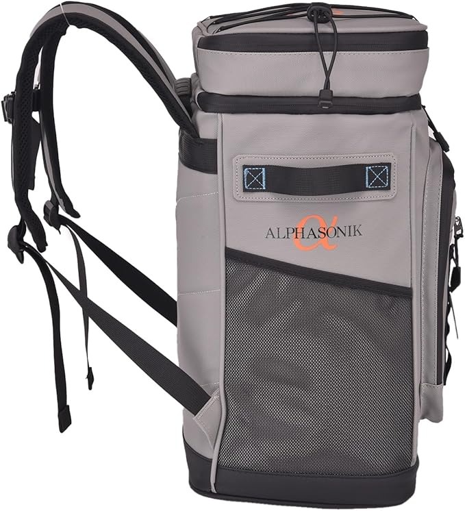 Alphasonik Cooler Backpack 40 Cans Insulated Backpack Cooler for Men & Women, 2 Leak Proof Compartments Coolers Bag for Beach Travel Picnic Hiking BBQ Fishing Outdoor Camping