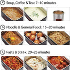 Flameless Self-Heating Lunch Box – Portable Food Warmer Oven BC-003/BC-007 – Large/ Extra Large Capacity – Heats Meals, MREs & Cans Under 10 Min – Camping, Travel, Office, Emergency