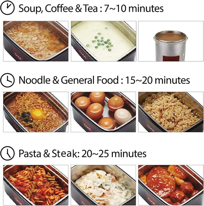 Flameless Self-Heating Lunch Box – Portable Food Warmer Oven BC-003/BC-007 – Large/ Extra Large Capacity – Heats Meals, MREs & Cans Under 10 Min – Camping, Travel, Office, Emergency
