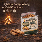 Greenes Fence Fatwood Fire Starter – 8 LB Bag – 100% Natural Pine Resin Kindling – Chemical-Free All-Weather Fire Starting Sticks for Fireplaces, Campfires, Wood Stoves & Grills