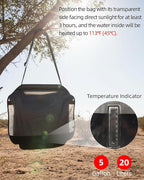 Abahub Pop Up Solar Shower Tent Kit, Portable Instant Privacy Tents with 5 Gallon Solar Shower Bag, Outdoor Changing Room for Camping, Beach