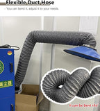 Adjustable Dryer Vent Tube with Clamps, Nylon Fabric Flexible Duct Pipe with Steel Wire Kitchen/Grow Tents/Utility Blower Exhaust Hose Kit(64mm(2 1/2"),10m(32.8ft))