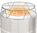 Lineslife Fire Pit Accessory Kit for 19.5" Solo Stove Bonfire and Other Firepit, Stainless Steel Round Grill Cooking Grate & Fire Pit Stand for Outdoor Camping BBQ Picnic Fireplace Tools Silver