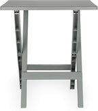 Camco 51692 Gray Large Adirondack Portable Outdoor Folding Side Table, Perfect for The Beach, Camping, Picnics, Cookouts and More, Weatherproof and Rust Resistant