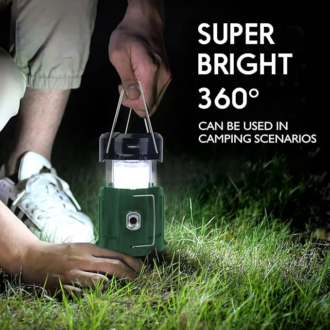 2025 Solar Camping Lantern with Fan,Rechargeable Camping Fans Charging for Phone, Battery Operated Light for Hurricane Power Outage Tent Emergency Camping Gear Must Haves, Christmas gifts for Mens Dad