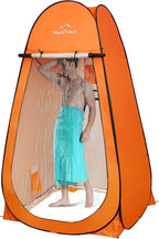 Your Choice 3.9x3.9x6.9FT Pop Up Privacy Tent, Large Portable Camping Changing Room with 2 Storage Pockets & 4 Sandbags, Outdoor Shower & Toilet Shelter for Beach, RV, Camping & Hiking