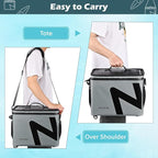 Cooler Bag, Large 5-Layer Leakproof Insulated Cooler with Bottle Opener, Removable Inner Liner Cooler Bag for Travel, Camping, Picnic, Paddle Board
