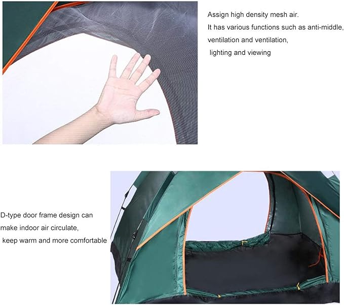 Tent Beach Folding Tents Automatic 1-2 Person and Awning for Outdoor Camping Family Camping Tent