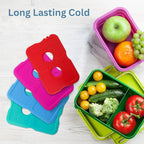 GURIN Reusable Ice Packs for Lunch Box/Coolers, Bag, or Backpack Coolers - Cold Up to 8-12 Hours Long Lasting for Camping Picnic, Outdoor Activities, Food Delivery