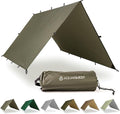 AquaQuest Safari Tarp – Lightweight Waterproof (5,000mm) Seam-Taped Ripstop Rain Fly for Backpacking, Thru-Hiking & Hammock Camping