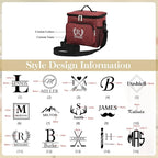 Personalized Insulated Cooler Bag, Custom Name Portable Insulated Camping Bag Suitable for Picnic Beach Hiking Travel