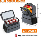 MATEIN Cooler Backpack, 26 Cans Insulated Lunch Backpack for Men Women, Leakproof Double Layer Lunch Cooler Bag Lightweight Soft Lunch Backpack with Cooler Compartment, Beach Camping Hiking Beer Gifts