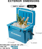 EchoSmile 25/30/35/40/60/75 Quart Rotomolded Cooler, Built to Stand up to The Rigors of The Journey