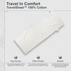 COCOON - Premium - TravelSheet - - Cotton - Monk's Red - Regular