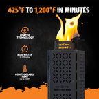 InstaFire Inferno Pro Outdoor Biomass Stove, Reaches 1,200 Degrees Fahrenheit, Outdoor Cooking, Compact Cooking Stove, Camp Stove, Survival Stove Portable Kit, Off-Grid, Biomass Portable Stove