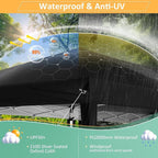 COBIZI 10x20 Pop up Canopy Tent Without Sidewall, Waterproof Portable Outdoor Canopy 10x20 Instant Shelter Tent for Parties, Wedding, Backyard, Carport with Carry Bag & 4 Sandbags(Black)